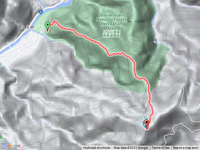 松鶴登八仙山（上山）單趟