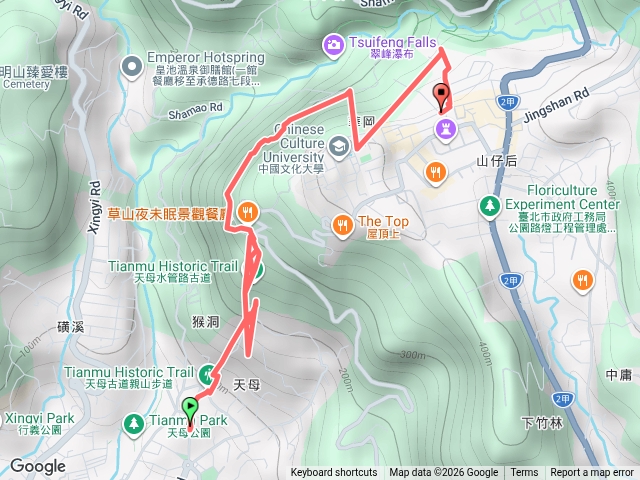 天母水管路步道預覽圖