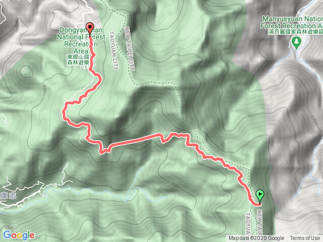 1091025北插登山口至東眼山停車場
