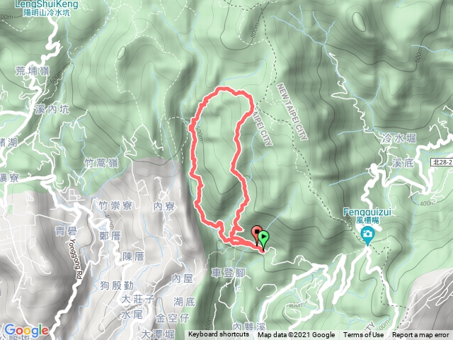 荷蘭古道西線、北五指山、登峰圳