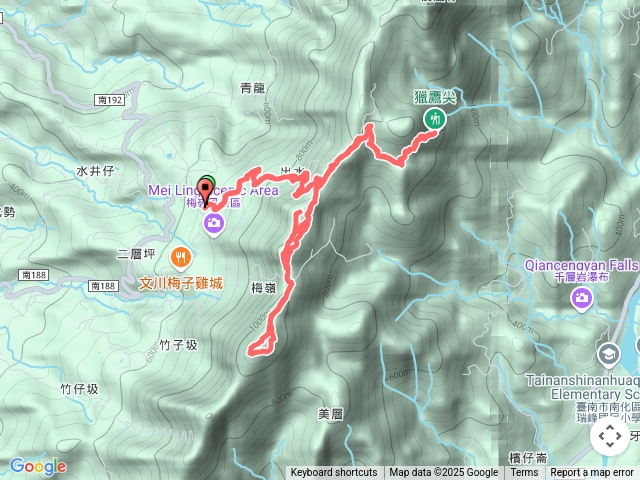 竹子尖山、獵鷹尖一線天