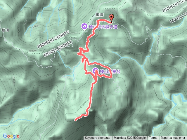 榛山、榛山北峰、榛山步道