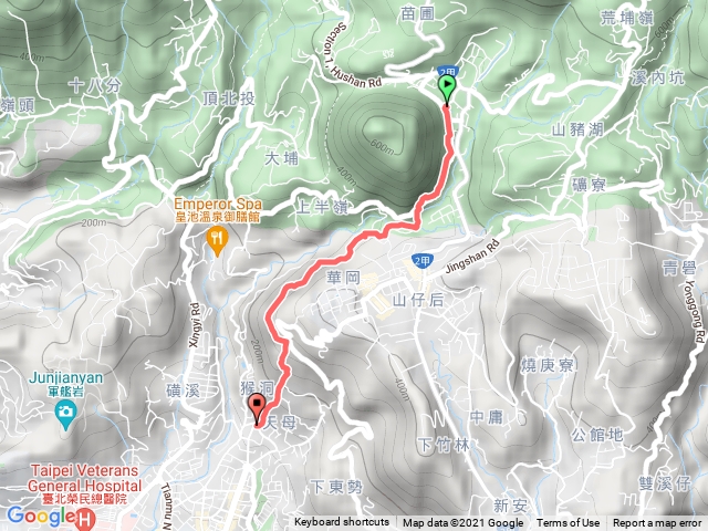 20211019 陽明山 下行天母古道 水管路 天母古道登山口