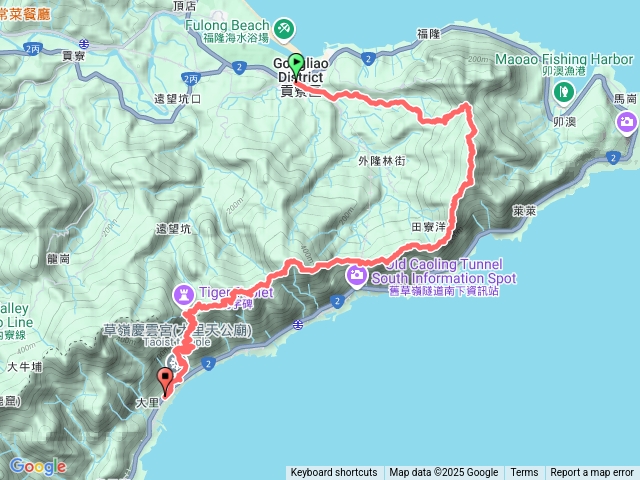 雪山尾稜大縱走十連峰（福隆車站一大里車站）預覽圖