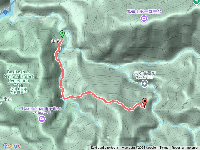 八仙山伏地索道清水臺預覽圖