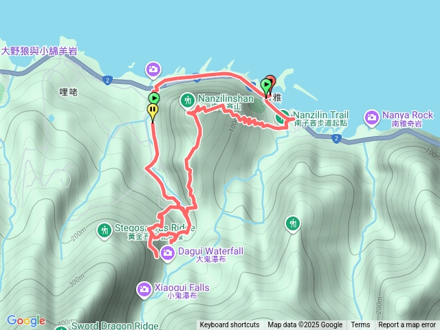 南雅安檢所-南子吝-小錐麓-保羅池-台糖-明隧道-南雅安檢所