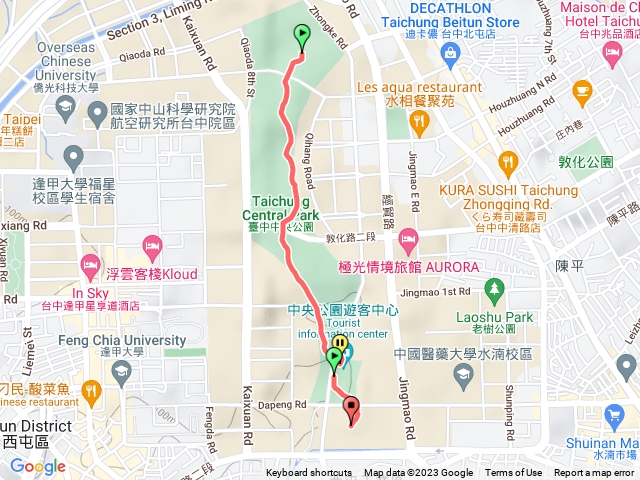 台中中央公園黑線
