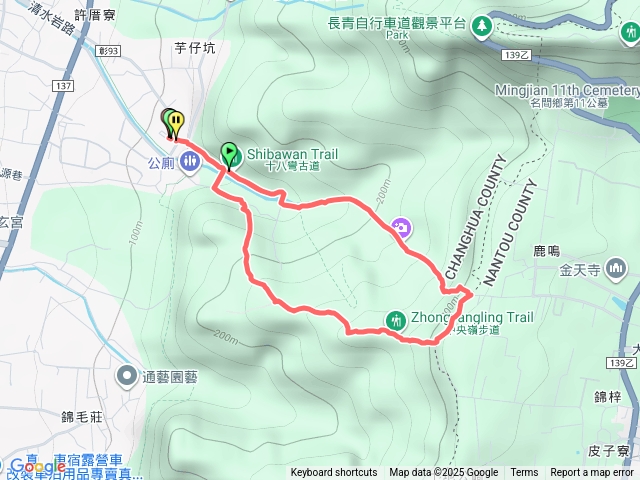 18彎古道中央領o型健走預覽圖