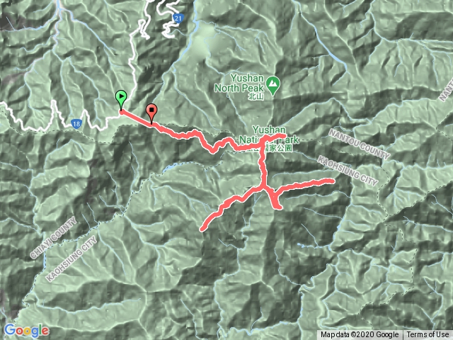 玉山主東後四峰 2020/11/20~22