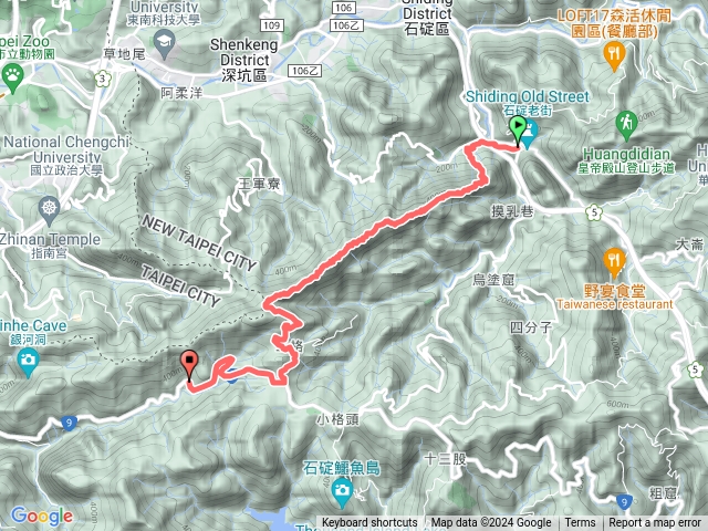 筆架山連峰石碇進二格路出預覽圖