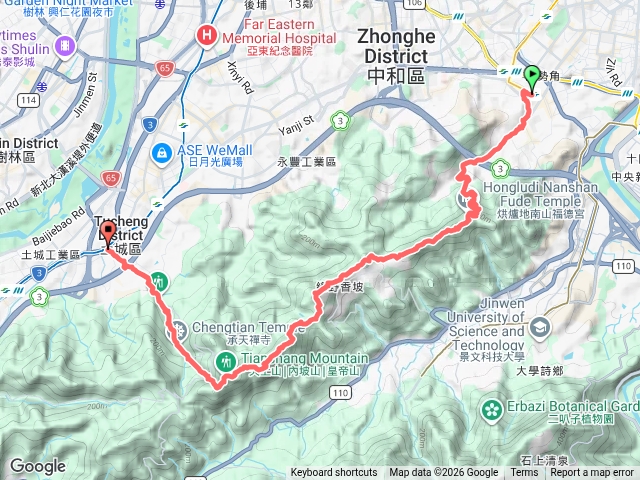 20261017[捷運]南勢角山-天上山縱走預覽圖