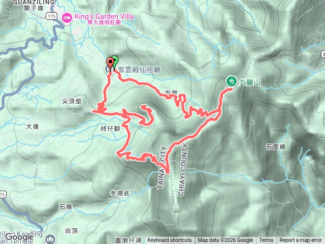 九龍山-》大凍山-》雞籠山縱走預覽圖