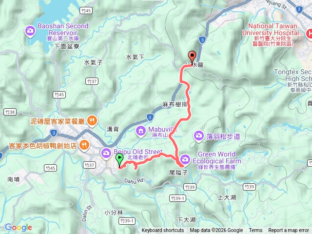 北埔老街—綠世界（北岡頂山）