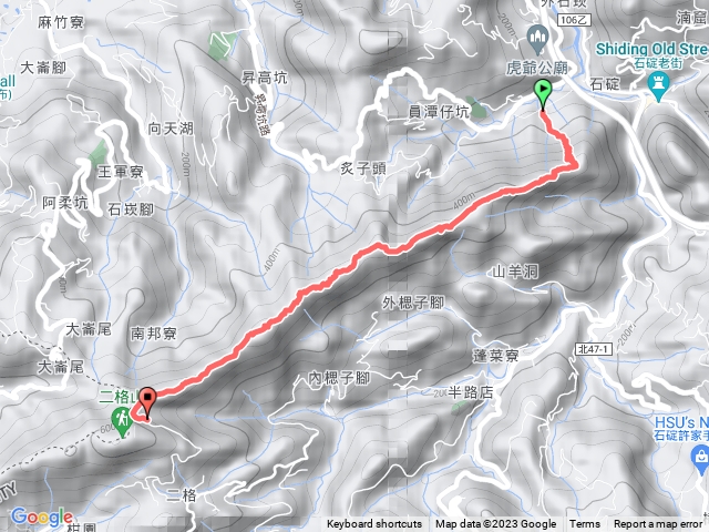 石碇筆架山二格山