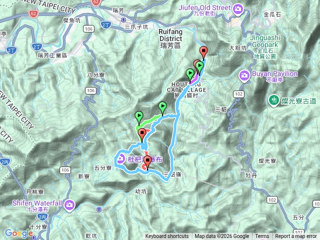 猴洞→三貂嶺瀑布預覽圖