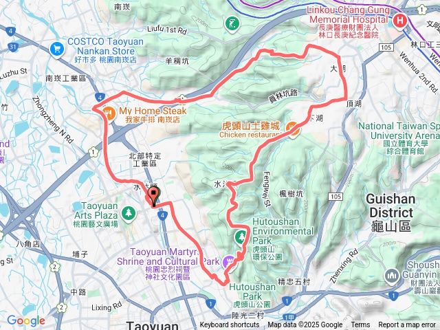 虎頭山林口環騎一圈