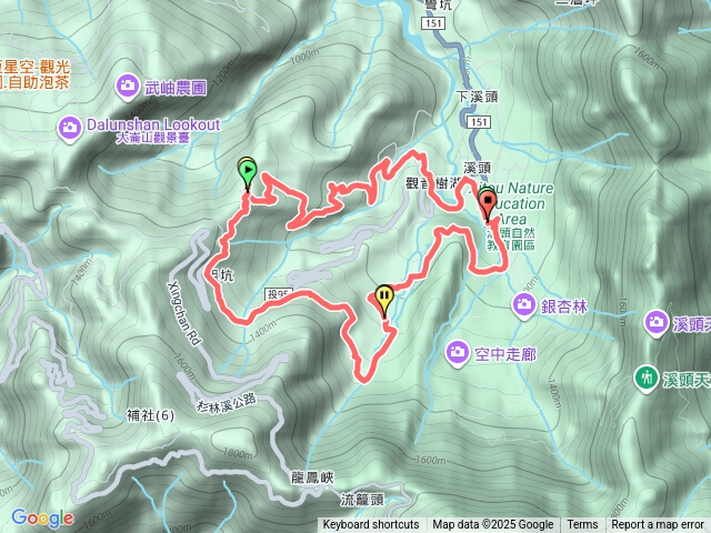 114、10、27溪頭快活林（樟仔林林道）羊灣一大學坑步道（堤頂步道）第二售票口