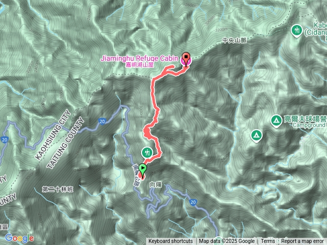 向陽派出所到嘉明湖山屋預覽圖