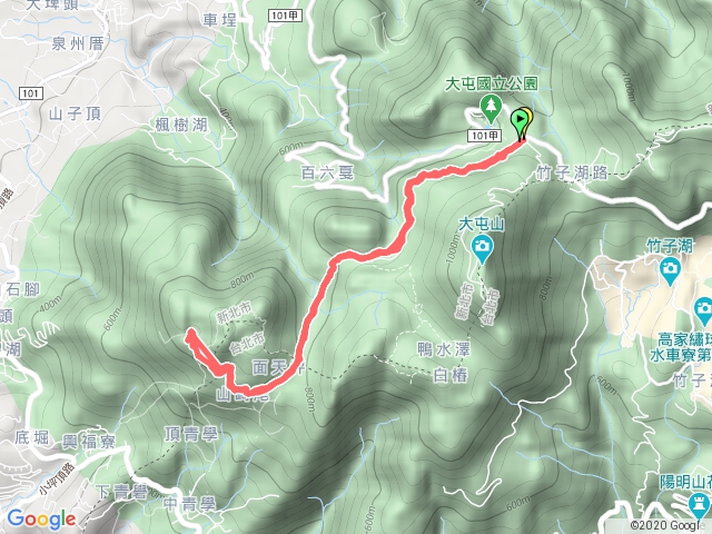 二子坪步道／面天坪／向天湖