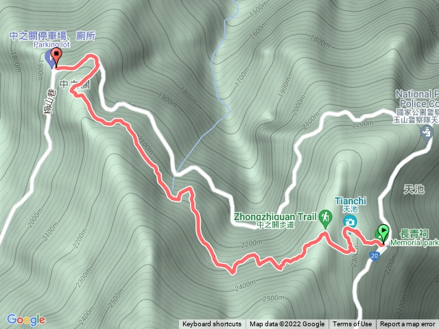 中之關登山步道