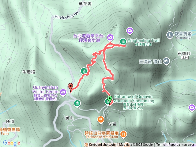 觀音山硬漢嶺（土坡路下）