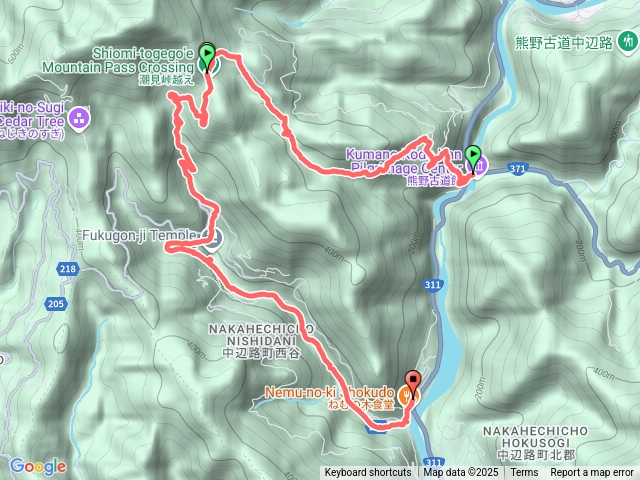 熊野古道中邊路：滝尻-潮見卡-清姬之墓