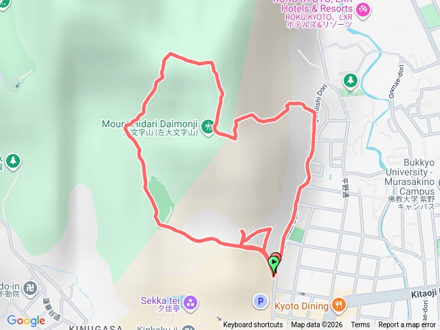 左大文字山歷險記