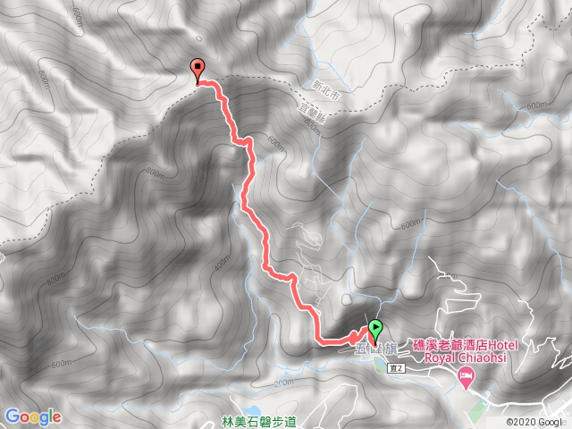 五峰旗瀑布-聖母登山步道(單程)