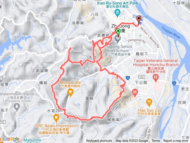 2023/12/30 竹東三山（員崠子山、新具庄山、樹杞林山) O型走