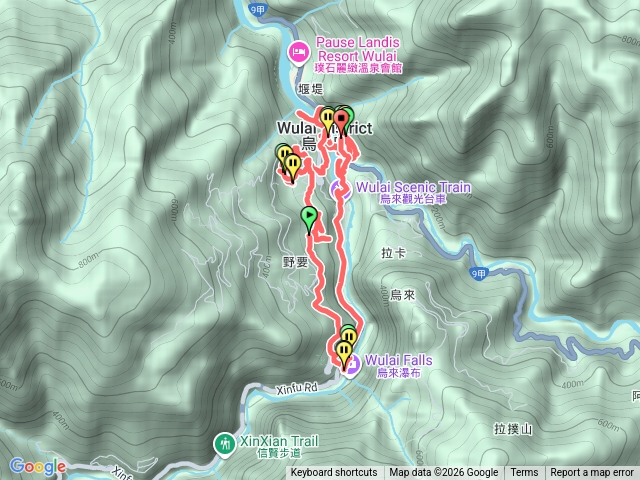 20260118 烏來妙心寺   觀光大橋 西羅岸路 綜合體育場 環山路 烏來瀑布 台車 烏來老街