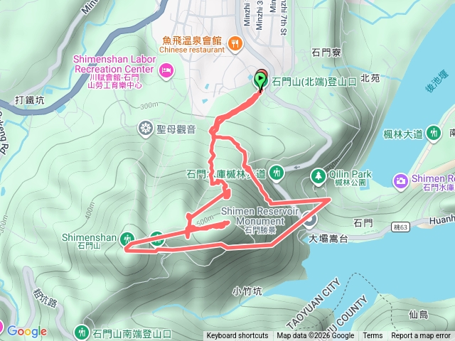 石門山步道（景春步道-太平山-石門山-環湖步道）