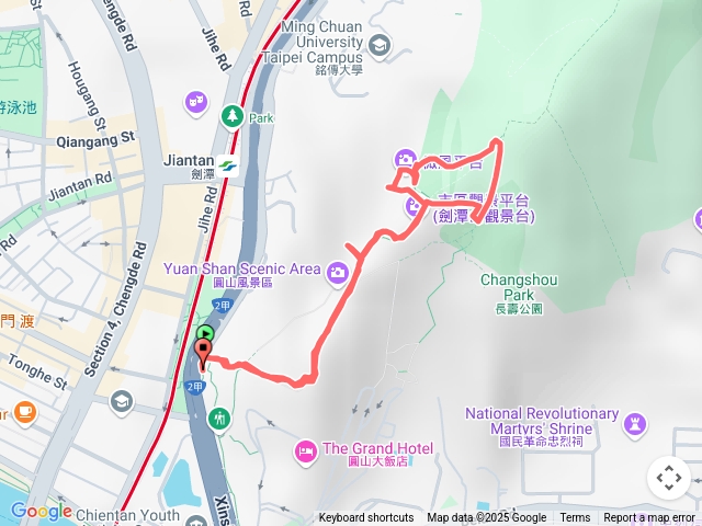 劍潭山步道健行