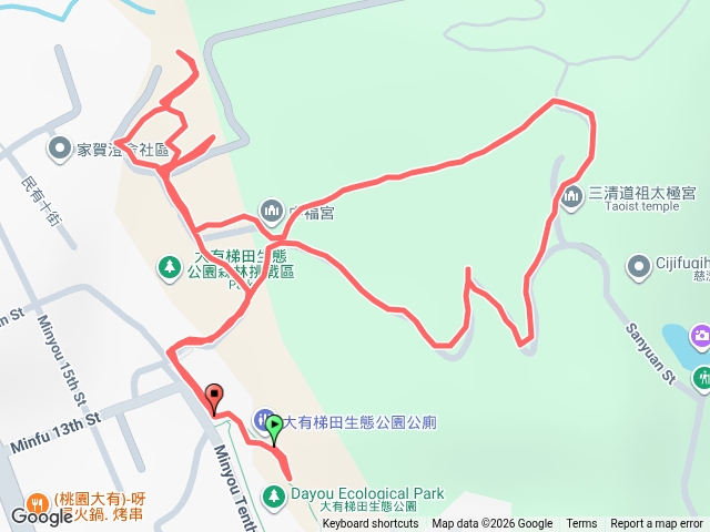 大有梯田生態公園周邊及太極宮步道