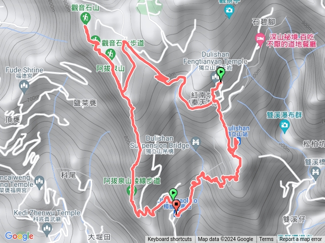 阿拔泉山（上）+獨立山（下）