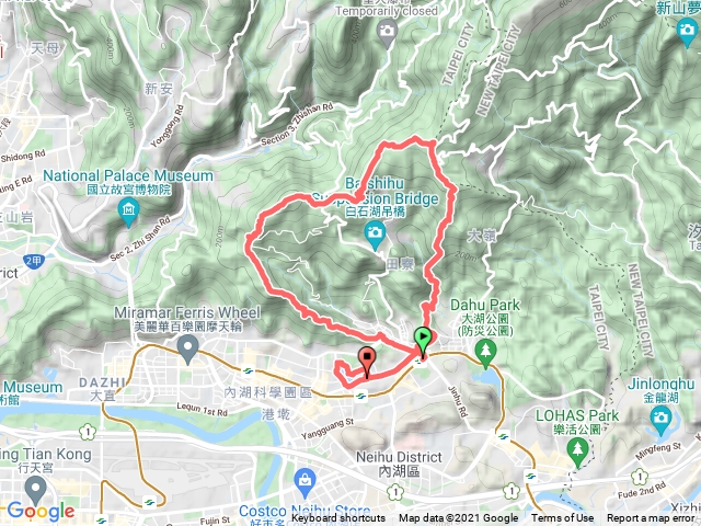 內湖雙心縱走