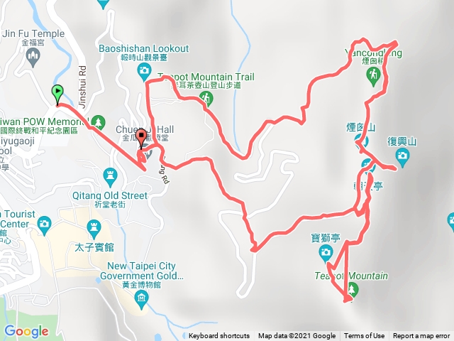 勸濟堂-茶壺山-復興山-哈巴狗岩-廢煙道O型