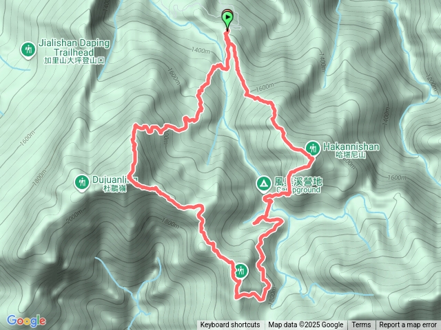 哈加縱走逆行大O繞-加取加里山東南峰預覽圖