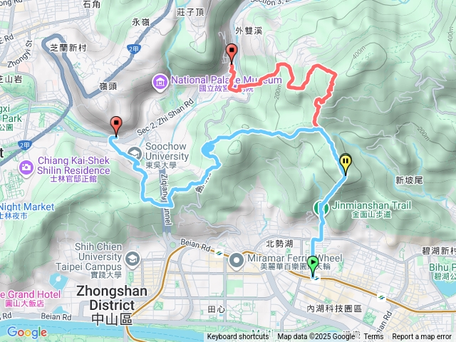 000西湖站＃1-金面山-剪刀石山-論劍山-3.1Ｋ凉亭-鄭成功廟（聚餐）-仙座台山-大崙尾山西峰-至善國中
