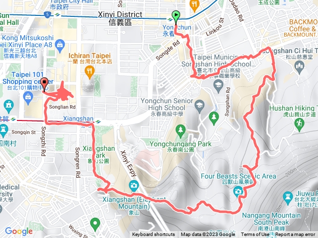 虎山峰-豹山-北星寶宮-象山步道