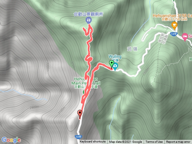 武嶺停車場到合歡主峰來回20211022