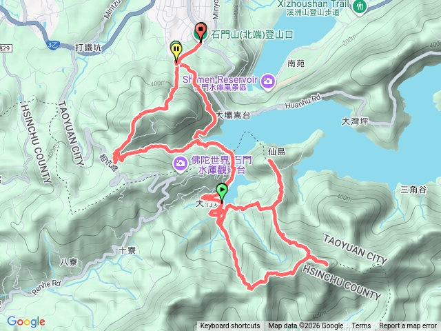 雙石-石牛至石門山縱走預覽圖