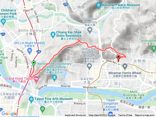 劍潭山到劍南路