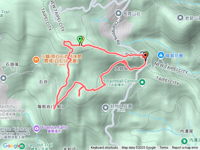 興善宮、大邱田山、白石湖山丶開眼山丶龍船岩、石崁山O型