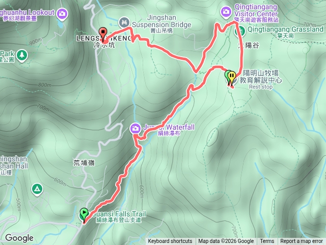 絹絲瀑布-擎天崗-冷水坑
