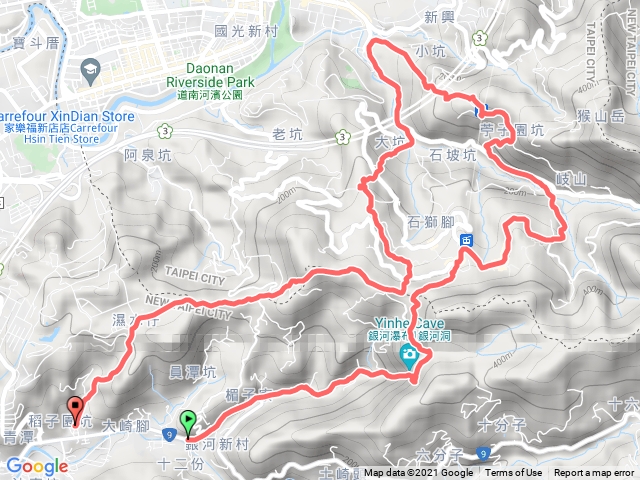 銀河洞往台北大縱走第七段下大香山