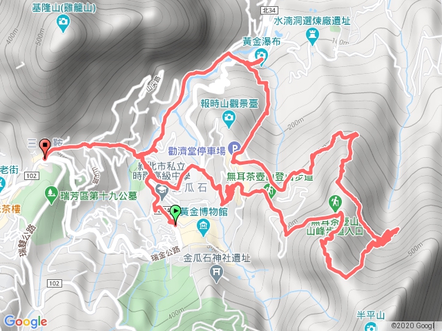 斜坡索道、煙囪稜、尖山步道