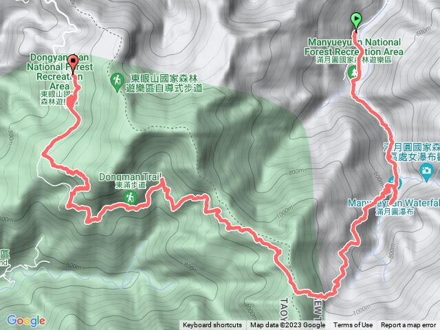 滿月圓 東眼山 東滿步道