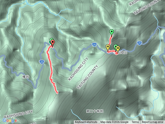 南橫三星、塔關山、關山嶺山，西進西出