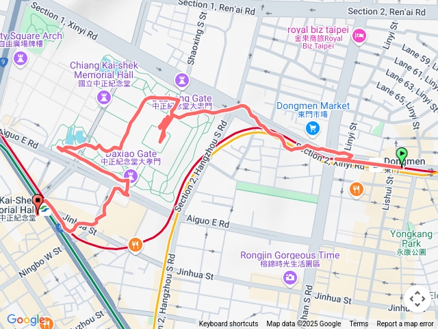 中正紀念堂捷運站➡️西門捷運站