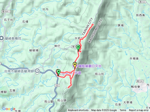 五間登山步道，龍船步道預覽圖